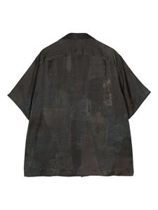 Ziggy Chen abstract-print short-sleeve shirt - Bruin