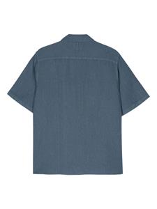 NN07 Julio short-sleeve linen shirt - Blauw