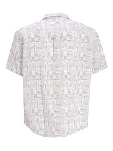 Karl Lagerfeld logo-print cotton shirt - Wit