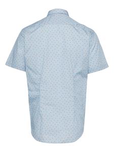 Paul Smith heart-print poplin shirt - Blauw