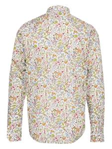 Paul Smith floral-print poplin shirt - Wit