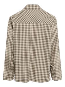 Nicholas Daley gingham-print cotton shirt - Groen