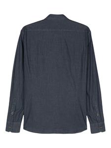 Peserico contrast-stitching denim shirt - Blauw