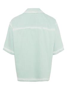 SOLID HOMME notched-collar cotton shirt - Groen