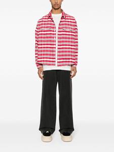 COLE BUXTON tartan check-pattern cotton shirt - Rood