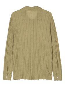 Séfr Riku cable-knit shirt - Groen