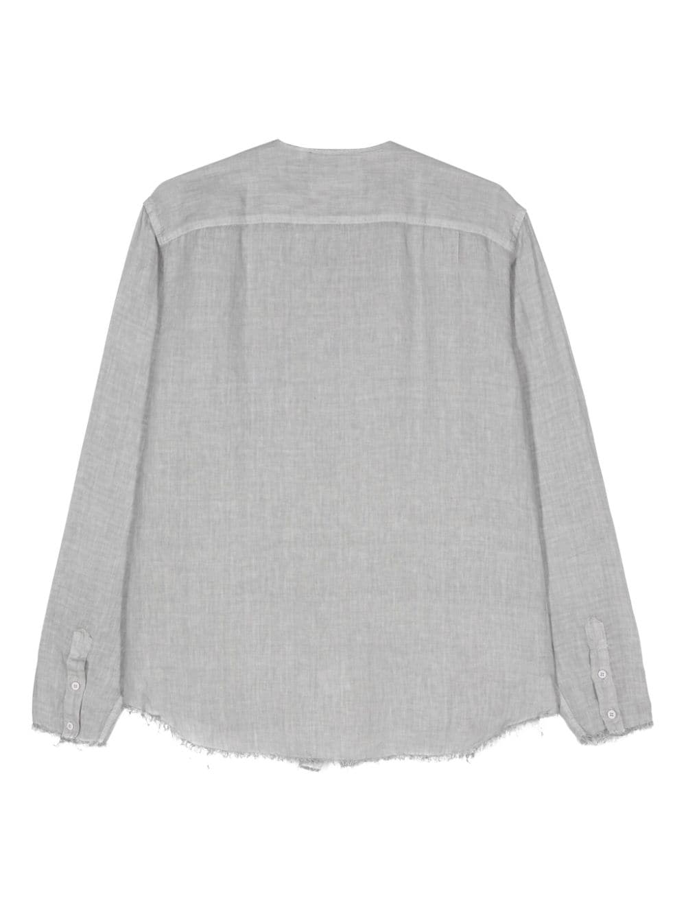 Costumein frayed-edge linen shirt - Grijs