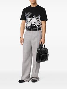 Versace Katoenen T-shirt met grafische print - Zwart