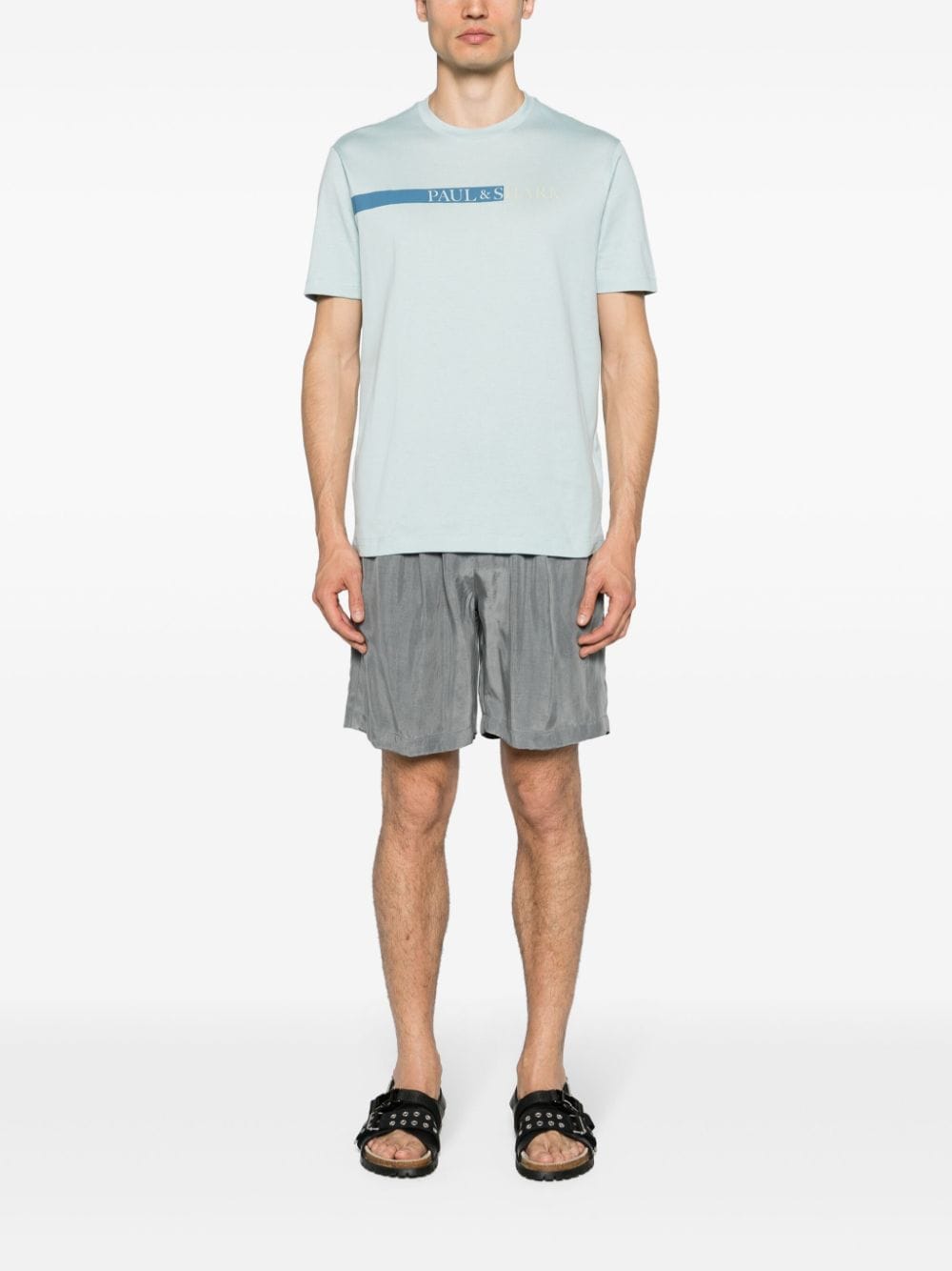 Paul & Shark logo-print cotton T-shirt - Groen