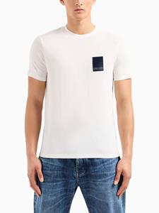 Armani Exchange T-shirt met logopatch - Wit