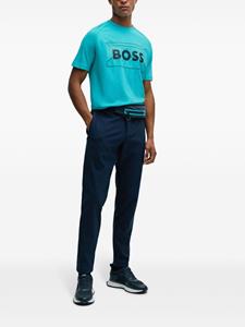 BOSS T-shirt met logoprint - Groen
