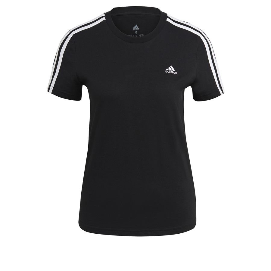 Adidas T-shirt 3-Stripes - Zwart/Wit Dames