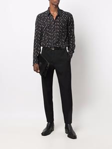 Saint Laurent Overhemd met sterrenprint - Zwart