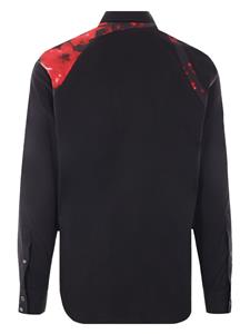 Alexander McQueen Harness cotton poplin shirt - Zwart