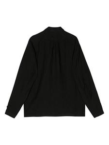 Transit long-sleeve linen shirt - Zwart