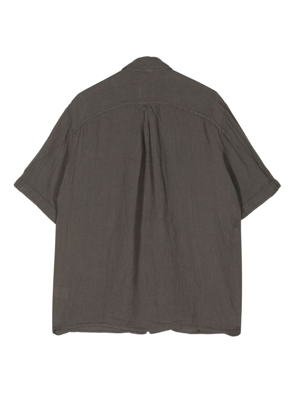 Transit panelled short-sleeve shirt - Grijs