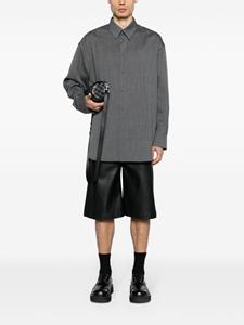 Jil Sander textured wool overshirt - Grijs