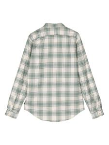 PS Paul Smith plaid-check cotton shirt - Groen