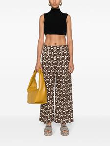 'S Max Mara Bray high-waist palazzo trousers - Bruin