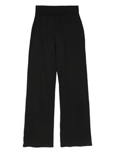 CHANEL Pre-Owned 2003 CC cotton wide-leg trousers - Zwart