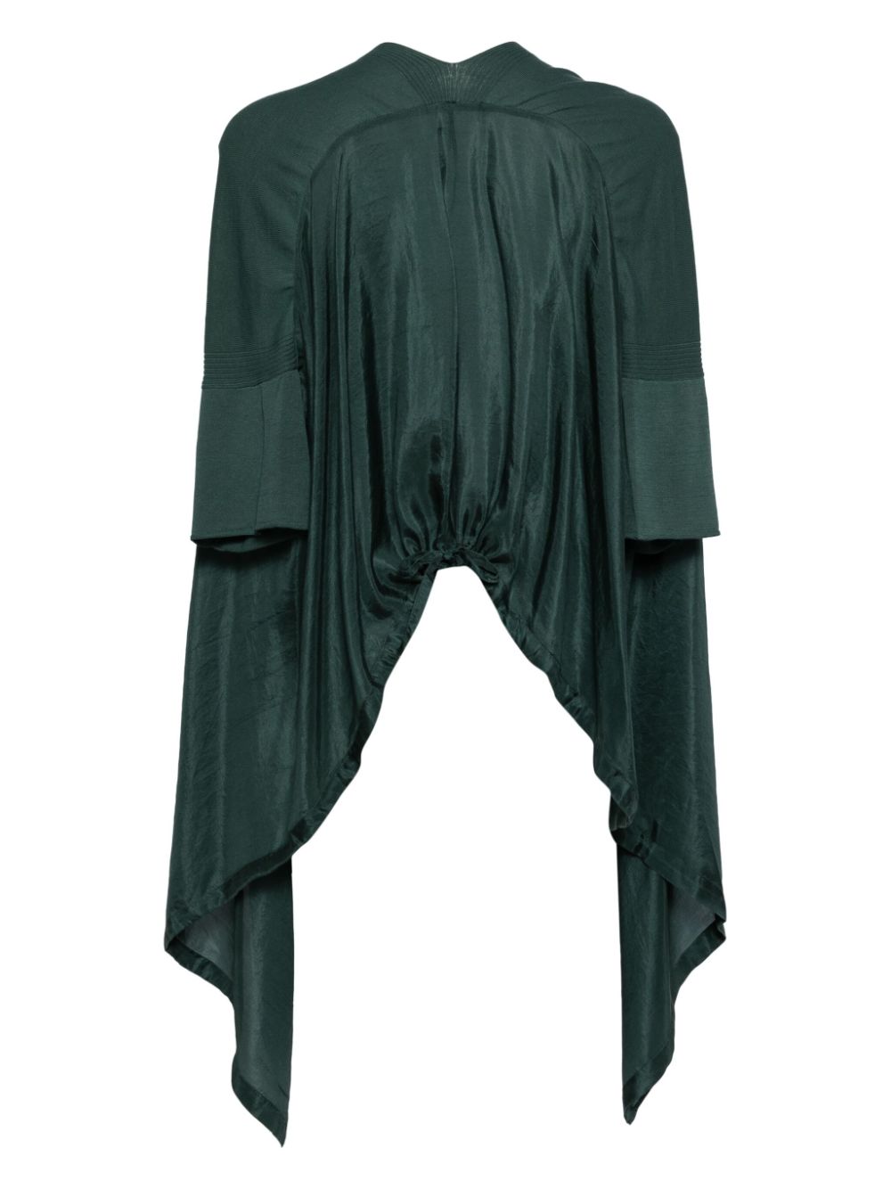 Masnada draped hi-lo blouse - Groen