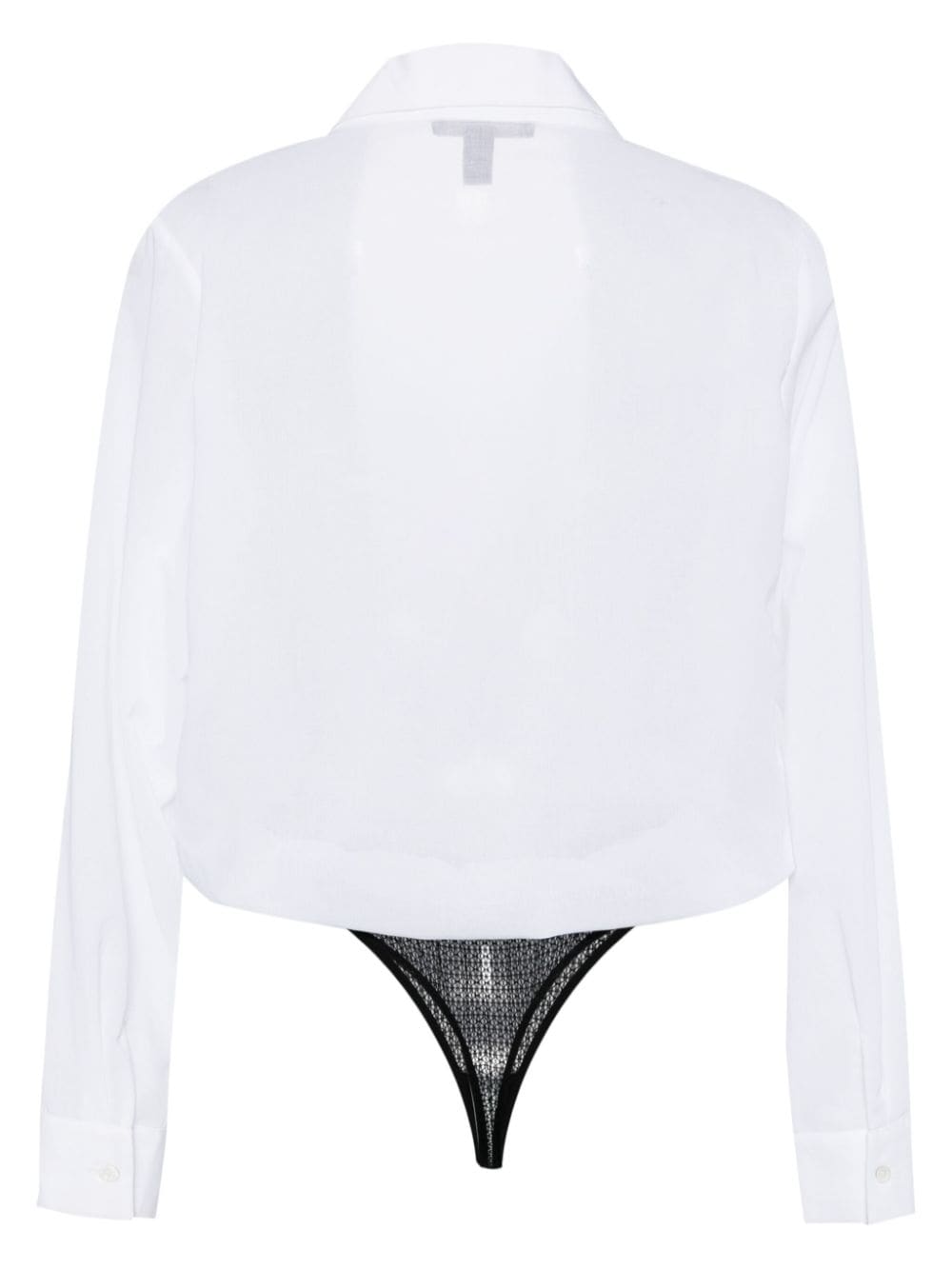 Kiki de Montparnasse crossover cotton bodysuit - Wit