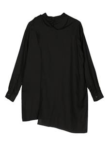 Y's draped asymmetric blouse - Zwart