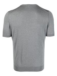 Barba Fijngebreid T-shirt - Grijs