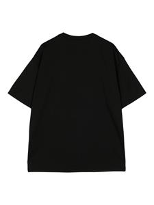 Attachment crew-neck cotton T-shirt - Zwart