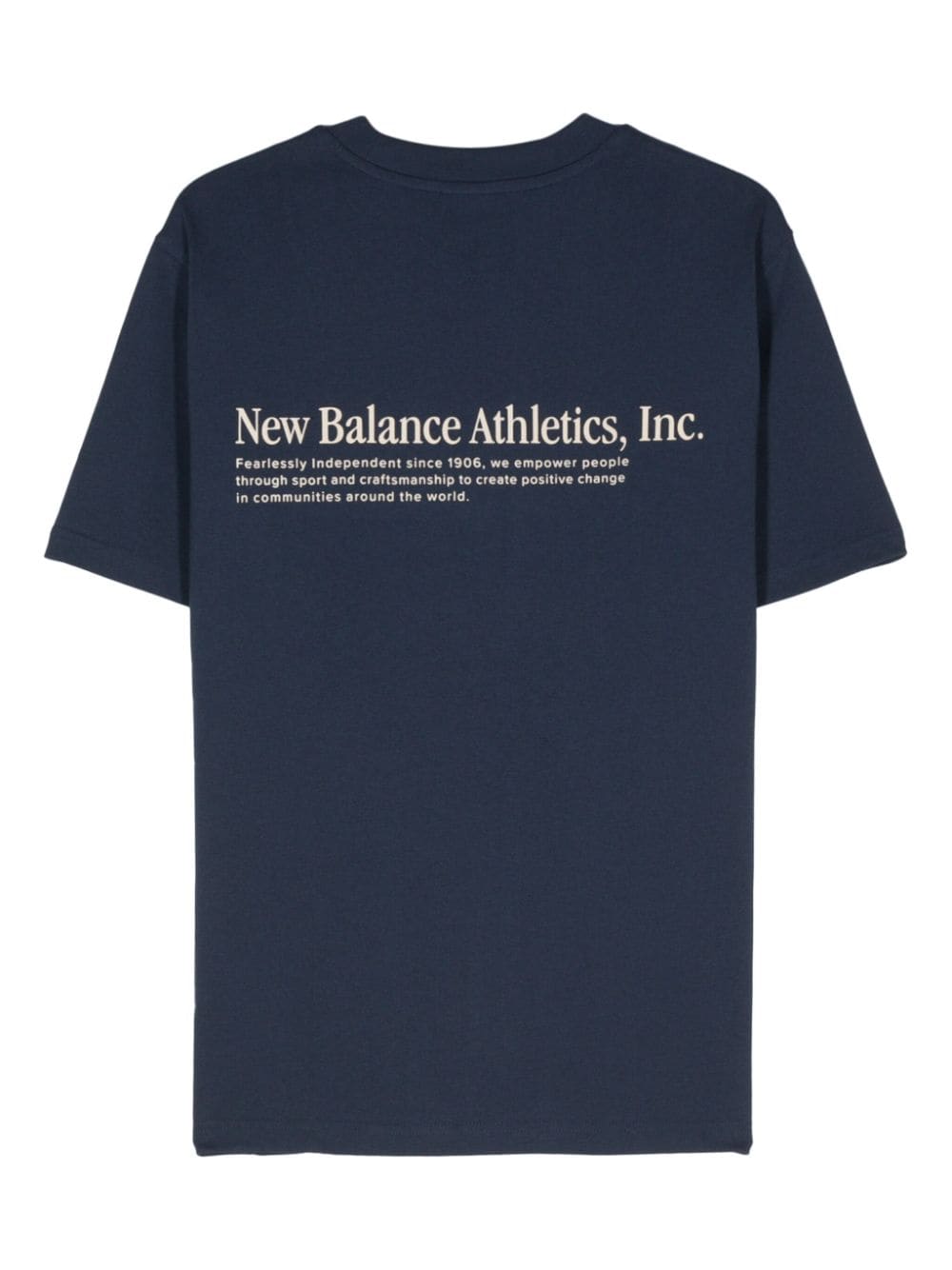 New Balance Athletics Flocked T-shirt - Blauw