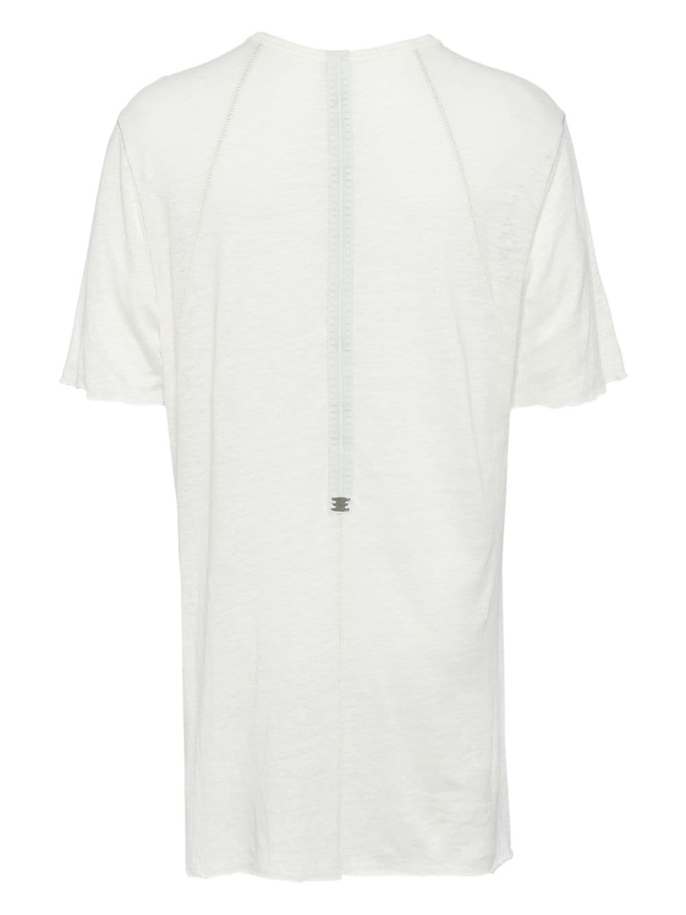Isaac Sellam Experience zip-detailing linen T-shirt - Beige