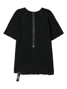 Isaac Sellam Experience strap-detailing organic cotton t-shirt - Zwart