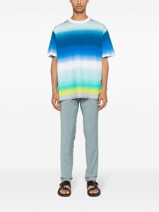 Missoni ombré-print cotton T-shirt - Blauw