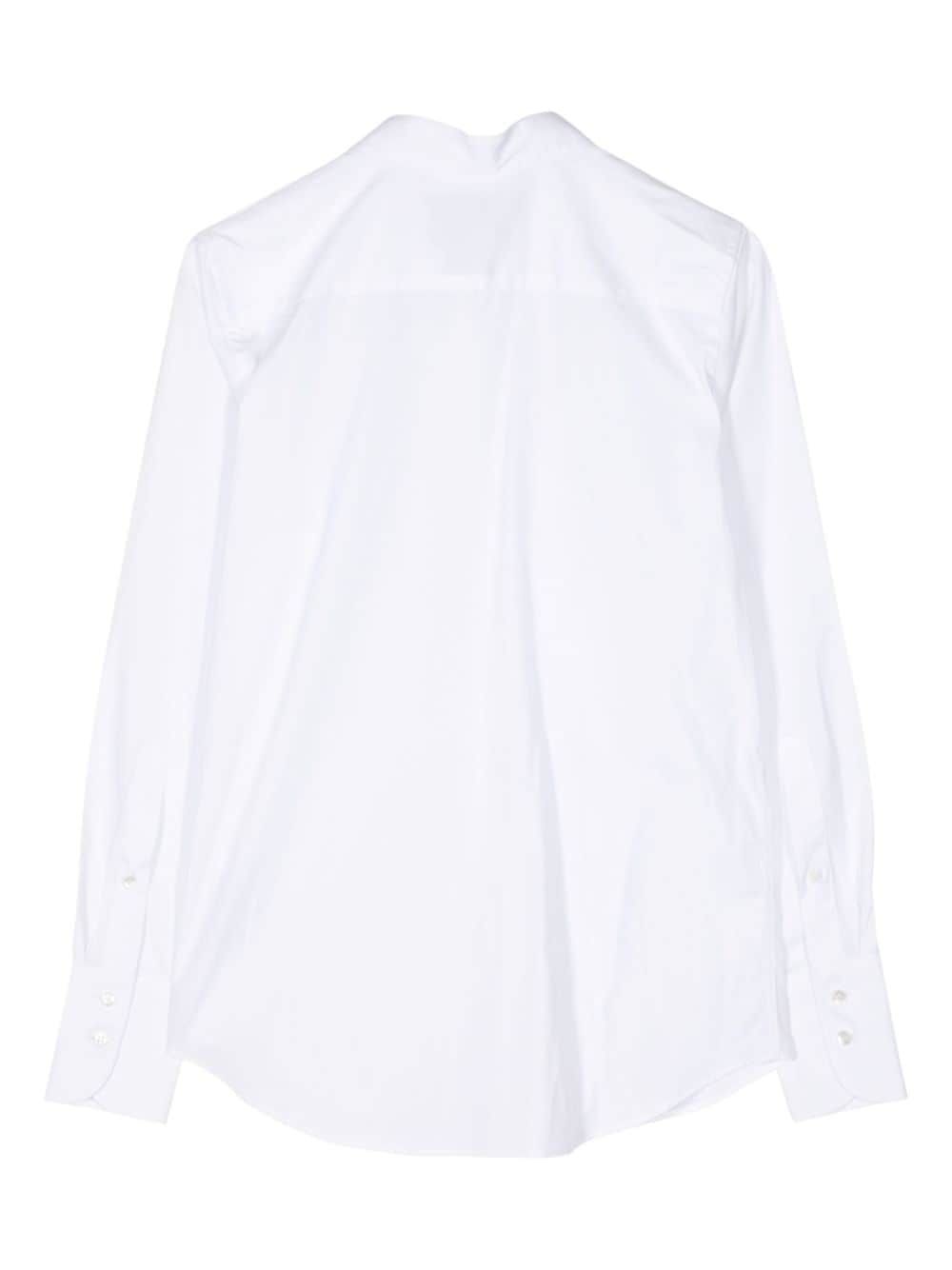 SA SU PHI classic collar cotton shirt - Wit