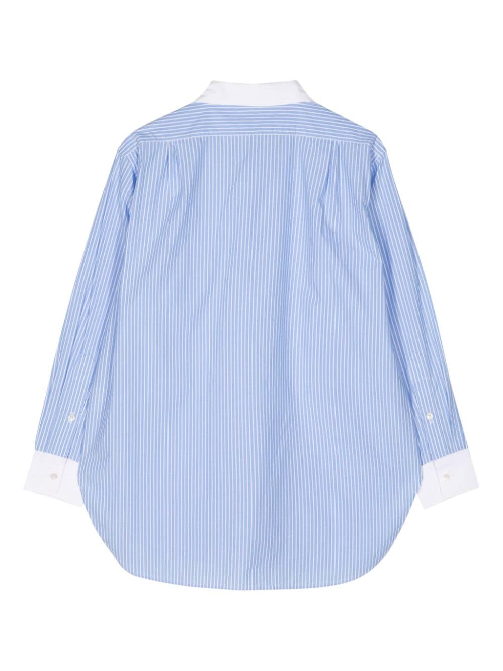 BODE striped cotton shirt - Blauw