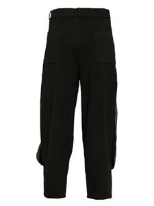 Masnada panelled straight-leg trousers - Zwart
