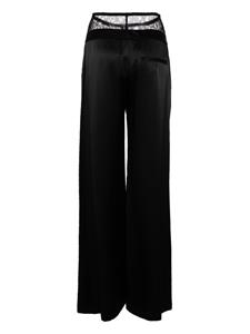 Kiki de Montparnasse Enchanté silk trousers - Zwart