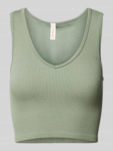 Only Korte top met fijnrib, model 'GWEN'