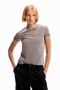 desigual Slim fit T-shirt met stras