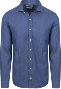KING Essentials The William Denim Overhemd Chambray Blauw