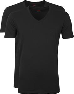 Levi's T-Shirt V-Hals Zwart 2-Pack