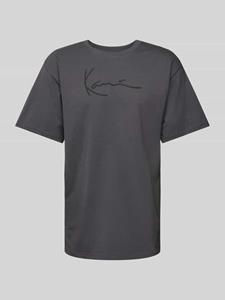 Karl Kani T-shirt met labelprint, model 'Signature'