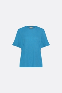 Fabienne Chapot Clt-298-tsh-ss24 glitter t-shirt azure blue