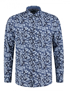 Dstrezzed Overhemd Print Bloemen Navy  