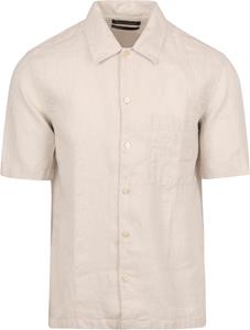 Marc O'Polo Overhemd Short Sleeves Linnen Ecru