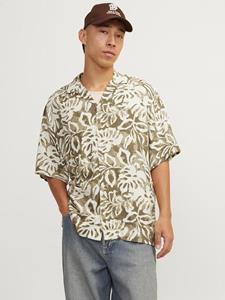J%ampJ Premium Male Overhemden Jprblurexton Print Shirt S/s 12254991