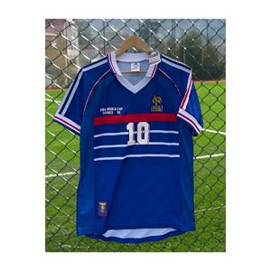 Sports & Travelling France Zidane 1998 World Cup Legendary Retro Jersey