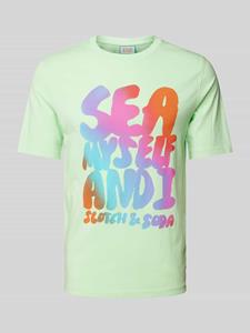 Scotch & Soda T-shirt met labelprint