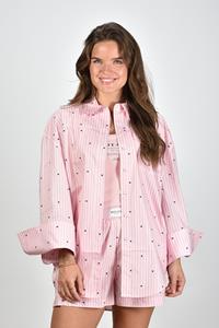 Rotate blouse met logo roze