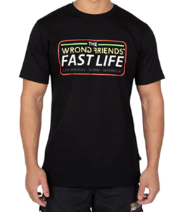 Wrong Friends | fast life t-shirt black